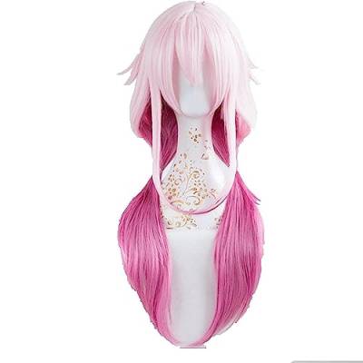 NEZIH Yuzuriha Inori Perücke Guilty Crown Cosplay Perücke Rosa Kunsthaar Anime Guilty Crown Yuzuriha Inori Cosplay Haar, Geeignet Für Halloween-Party, Nachtleben, Karneval, Dekorationsgeschenk von NEZIH