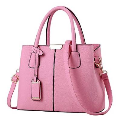 NIYUTA Damenhandtaschen Mode Schultertaschen Shopper Umhängetaschen Henkeltaschen DE123 Rosa von NIYUTA