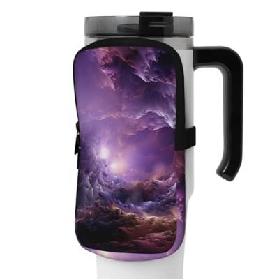 NONHAI Neopren-Wasserflaschen-Beutel für Tasse, Reisebecher, Becherbeutel, Sport-Flaschen-Beutel, Halter, Fitnessstudio, Becher, Zubehör, Hülle für Telefon, Karte, Schlüssel, Schwarz , M von NONHAI