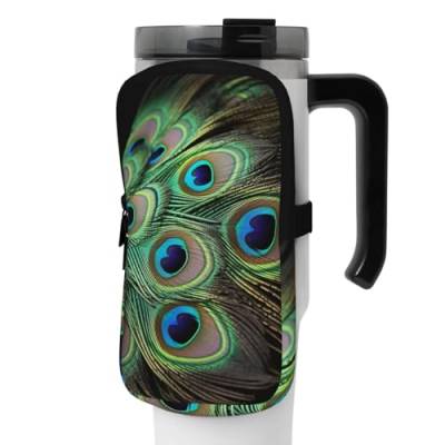 NONHAI Neopren-Wasserflaschen-Beutel für Tasse, Reisebecher, Becherbeutel, Sport-Flaschen-Beutel, Halter, Fitnessstudio, Becher, Zubehör, Hülle für Telefon, Karte, Schlüssel, Schwarz , S von NONHAI