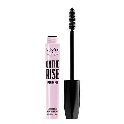 NYX Professional Makeup On The Rise Lash Booster, Kann über oder als Primer unter der Mascara angewendet werden, Pusht und verlängert die Wimpern, Mit Rizinusöl, Vegane Formel, Grau, 10 ml von NYX PROFESSIONAL MAKEUP