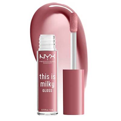 NYX PROFESSIONAL MAKEUP This Is Milky Gloss, Vegan Lip Gloss, 12 Hour Hydration - Cherry Skimmed (Dusty Pink Mauve) von NYX PROFESSIONAL MAKEUP