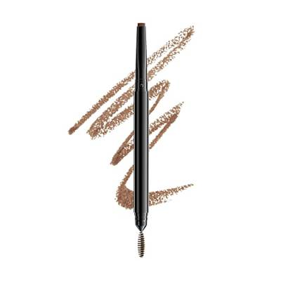 NYX Professional Makeup Augenbrauenstift, Precision Brow Pencil, Beidseitig mit flachem Augenbrauenstift und Bürstchen, Vegane Formel, Farbton: Soft Brown von NYX PROFESSIONAL MAKEUP