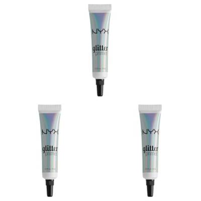 NYX Professional Makeup Basis, Glitter Primer, Fixiergel für losen Glitzer, Lidschatten und Pigment, Langanhaltend (Packung mit 3) von NYX PROFESSIONAL MAKEUP