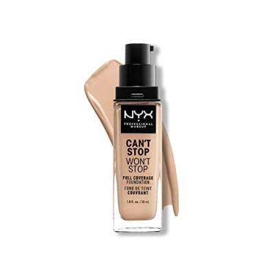 NYX Professional Makeup Can't Stop Won't Stop Full Coverage Foundation, Langanhaltend, Wasserfest, Vegane Formel, Mattierter Teint, Farbton: Vanilla von NYX PROFESSIONAL MAKEUP