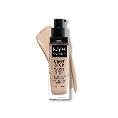 NYX Professional Makeup Can't Stop Won't Stop Full Coverage Foundation, Langanhaltend, Wasserfest, Vegane Formel, Mattierter Teint, Farbton: Alabaster von NYX PROFESSIONAL MAKEUP