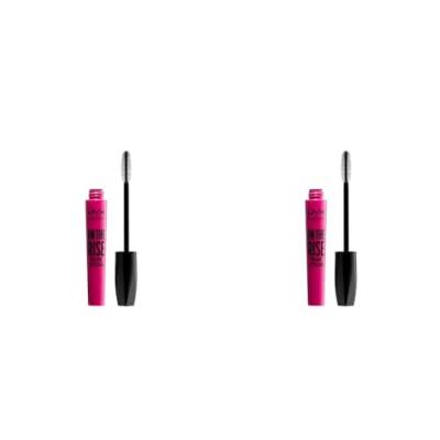 NYX Professional Makeup On the Rise Volume Liftscara, Wimperntusche für sofort geliftete Wimpern und Volumen, 10 ml, Farbe: Extreme Black (Packung mit 2) von NYX PROFESSIONAL MAKEUP