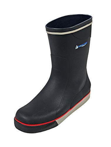 Navyline Unisex Segelstiefel Halbschaft Gummistiefel, dunkelblau/grau, Gr. 42 von Navyline