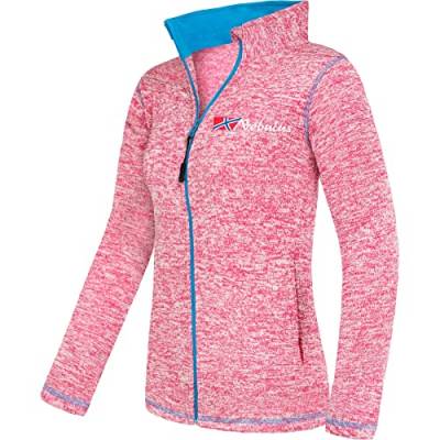 Nebulus Damen Fleecejacke Tanna, warme Fleece Jacke, mit langem Full-Zip Reißverschluss, pink-Malibu - L/40 von Nebulus