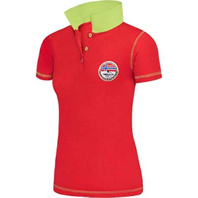 Nebulus Damen Poloshirt Entertain, Shirt, Sweatshirt, Polo, rot - S/36 von Nebulus