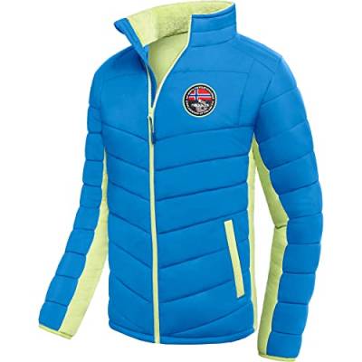 Nebulus Herren Jacke GENIUS, warme Outdoorjacke, praktische & vielseitige Übergangs- & Winterjacke, kobalt-lime - M von Nebulus