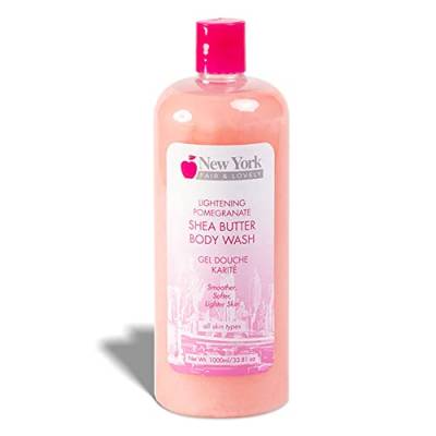 New York Fair & Lovely Hautaufhellung Duschgel, 1000 ml, Hautaufhellung, für Männer und Frauen, mit Sheabutter und Aprikose von NEW YORK FAIR & LOVELY