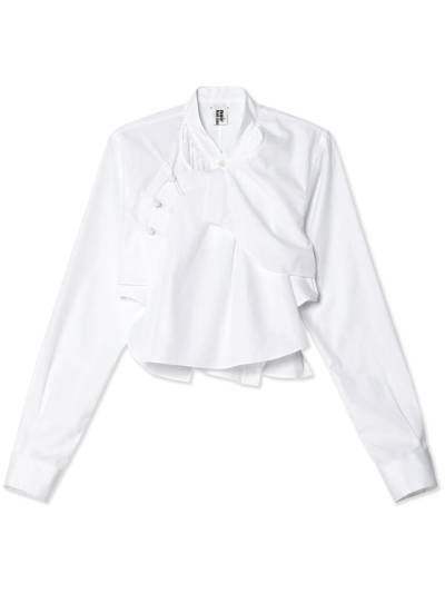 Noir Kei Ninomiya Asymmetrisches Hemd - Weiß von Noir Kei Ninomiya