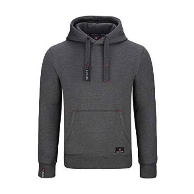 Northster Herren Kapuzenpullover Hoodie Sweatshirt mit Kapuze, dunkelgrau, L von Northster