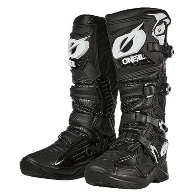 O'NEAL | Motocross-Stiefel | Enduro Motorrad | Anti-Rutsch Außensohle für maximalen Grip, Hitzeschutz aus hochwertigem Mikrofaser | RMX PRO Boot V.24 | Erwachsene | Schwarz | Größe 47 von O'NEAL