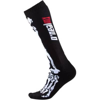 O'NEAL | Mountainbike Motocross Socken | MTB Downhill Freeride | Schweißabsorbierend, Verstärkter Fersen & Sohlenbereich | Pro MX XRAY | Unisex | Erwachsene | Schwarz Weiß | One Size von O'NEAL