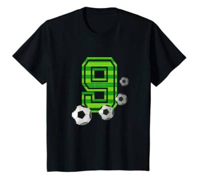 Kinder Lustiges Fußball-Geburtstagsshirt für Jungen, 9 Jahre T-Shirt von OMG Its My Birthday Happy Birthday Shirts