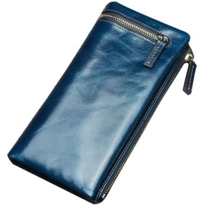 ONEEL Geldbörse VGroße Kapazitätsbrieftasche mit Mehreren Kartenfächern, Reißverschlussfach, Klassische Geldbörsen, Elegante Lange Damen-Münzfach-Retro-Geldbörsen Privat von ONEEL