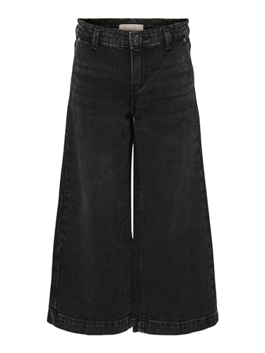 ONLY Mädchen Kogcomet Wide Dnm Pim528 Noos Hose, Washed Black, 158 EU von ONLY