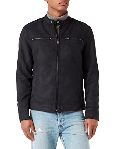 ONLY & SONS Herren Onswillow Otw Noos Fake Suede Jacket Kunstlederjacke, Schwarz, M EU von ONLY & SONS