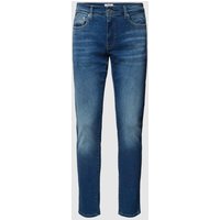 Only & Sons Slim Fit Jeans mit Label-Patch Modell 'SLOOM' in Dunkelblau, Größe 34/34 von Only & Sons