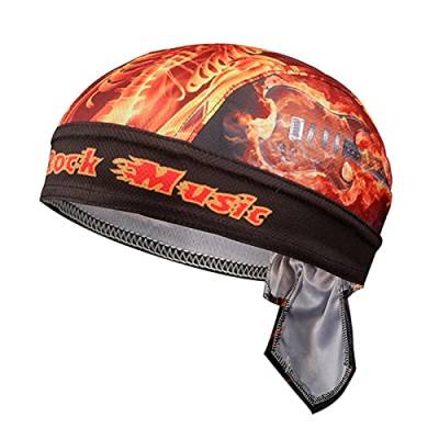 Onsoyours Bandana Cap Sommermütze Bandana Kopftuch Atmungsaktive Fahrrad Kopfbedeckung Hut Mens Womens Atmungsaktive Stirnband B Orange Einheitsgröße von Onsoyours