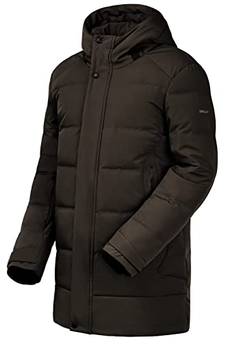 Orolay Herren Daunenmantel Steppjacke Winddichter Winterparka Armeegrün 2XL von Orolay