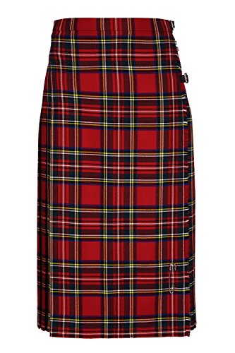 Oxfords Cashmere Klassischer Damen- Kilt aus Reiner Schurwolle. Royal Stewart, 50 von Oxfords Cashmere