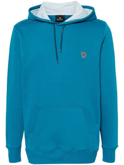 PS Paul Smith Hoodie mit Zebra-Patch - Blau von PS Paul Smith