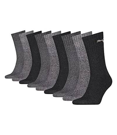 PUMA 9 Paar Sportsocken Tennis Socken Gr. 35-49 Unisex für sie und ihn, Farbe:207 anthracite/grey, Socken & Strümpfe:43-46 von PUMA