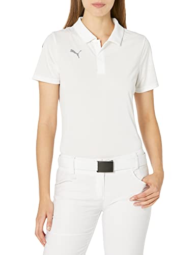 PUMA Damen Teamliga Sideline Polo Polohemd, White Schwarz, XX-Large von PUMA