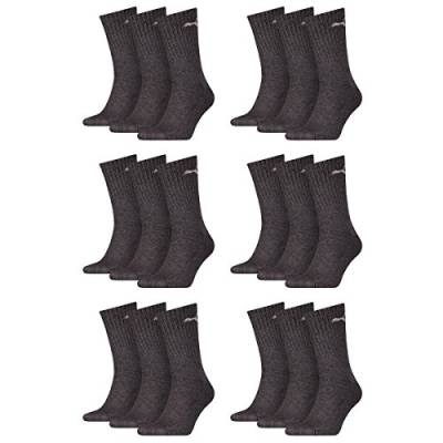 PUMA 18 Paar Sportsocken Tennis Socken Gr. 35-49 Unisex für sie und ihn, Farbe:201 - anthracite, Socken & Strümpfe:43-46 von PUMA