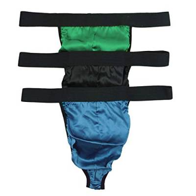 Paradise Silk Herren Tanga mit breiter elastischer Taille, Sparpack (3 Stück), e, XL von Paradise Silk