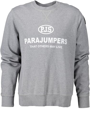 Parajumpers Herren Sweatshirt Toml, hellgrau meliert (DE/NL/SE/PL, Alphanumerisch, XXL, Regular, Regular) von Parajumpers