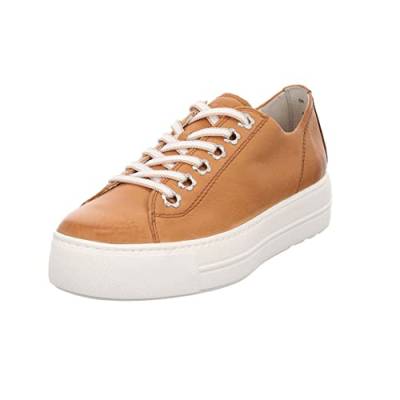 Paul Green Damen Sneaker Schuhe Sneaker Glattleder Sport Halbschuhe Uni Damen Schuhe braun Plateau von Paul Green