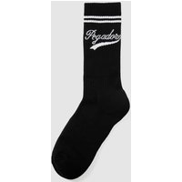 Pegador Socken mit Label-Print in Black, Größe 43/46 von Pegador