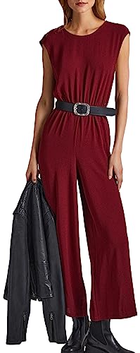 Pepe Jeans Damen Fiska Jumpsuit, Red (Burgundy), XS von Pepe Jeans