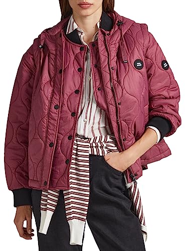 Pepe Jeans Damen Nina Jacke, Rot (Crushed Berry), S EU von Pepe Jeans