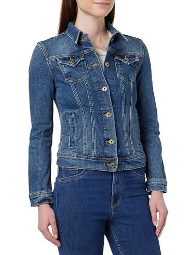 Pepe Jeans Damen Thrift Jacket, Blue (Denim-HT7), M von Pepe Jeans
