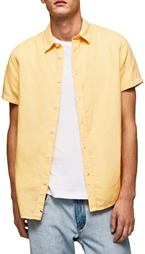Pepe Jeans Herren Parker Short Shirt, Yellow (Shine), M von Pepe Jeans