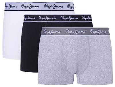 Pepe Jeans Herren Pepe Tk 3P Trunks, Grey (Grey Marl), XL (3er Pack) von Pepe Jeans