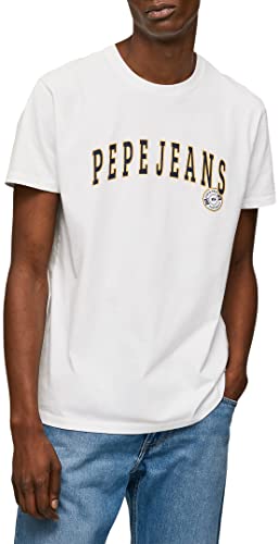 Pepe Jeans Herren Ronell T-Shirt, White (White), L von Pepe Jeans