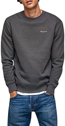 Pepe Jeans Herren Shane Sweatshirt, Black (Washed Black), XS von Pepe Jeans