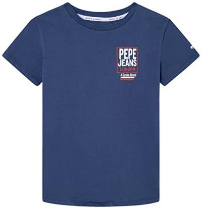 Pepe Jeans Jungen Benny T-Shirt, Blue (Jarman), 14 Years von Pepe Jeans
