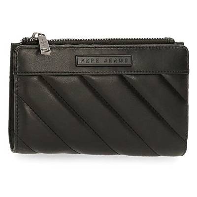 Pepe Jeans Kylie Geldbörse mit Geldbörse Schwarz 17 x 10 x 2 cm Kunstleder, Schwarz, Geldbörse mit Geldbörse von Pepe Jeans