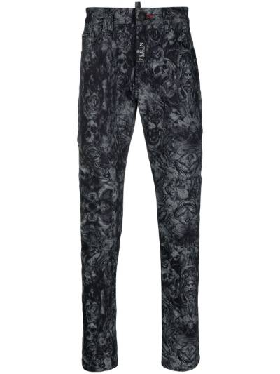 Philipp Plein Halbhohe Tapered-Jeans - Schwarz von Philipp Plein