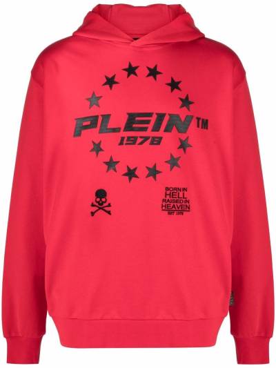 Philipp Plein Hoodie mit Logo-Print - Rot von Philipp Plein