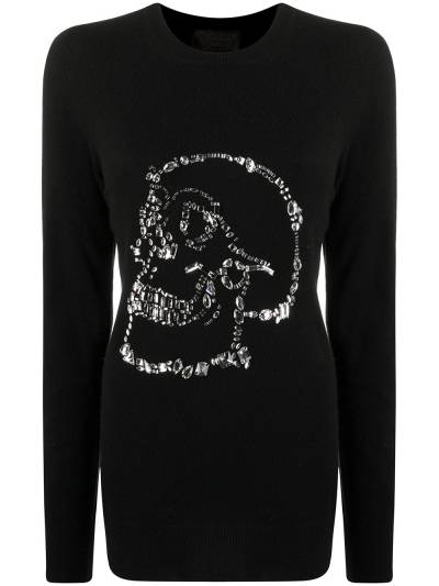 Philipp Plein Pullover mit Totenkopf - Schwarz von Philipp Plein