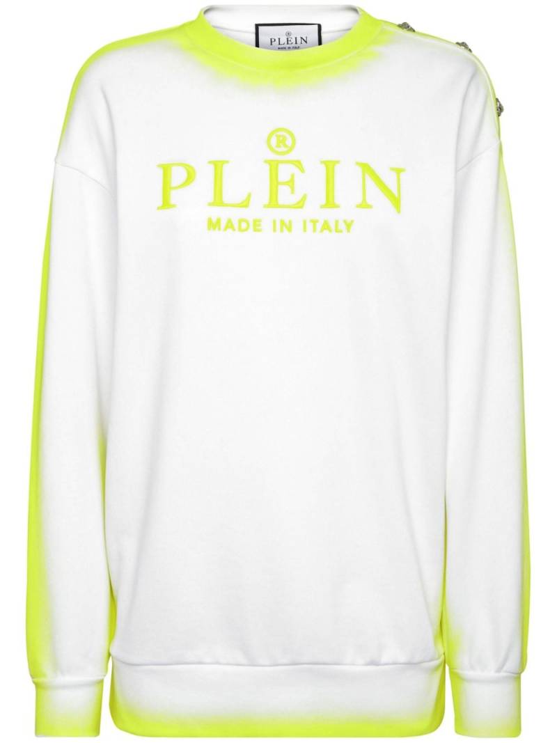 Philipp Plein Sweatshirt mit Logo-Stickerei - Weiß von Philipp Plein