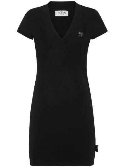 Philipp Plein T-Shirtkleid mit Strass - Schwarz von Philipp Plein